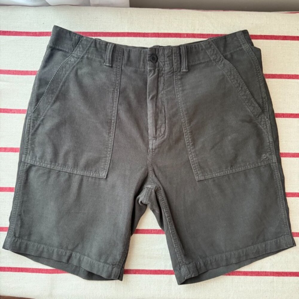 Outerknown Seventyseven Cord Utility Shorts - Size 32 - Washed Black